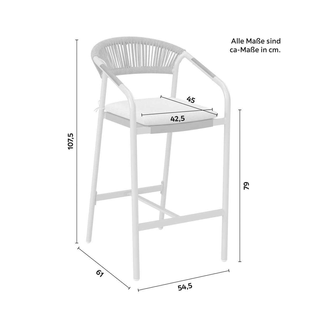 Set grădină Allonso - gri deschis/culoare natur, Modern, plastic/sticlă - Bessagi Garden