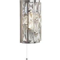 Falilámpa Bijou 6582-2cc - krómszínű/átlátszó, Design, üveg/fém (16/16/27cm)