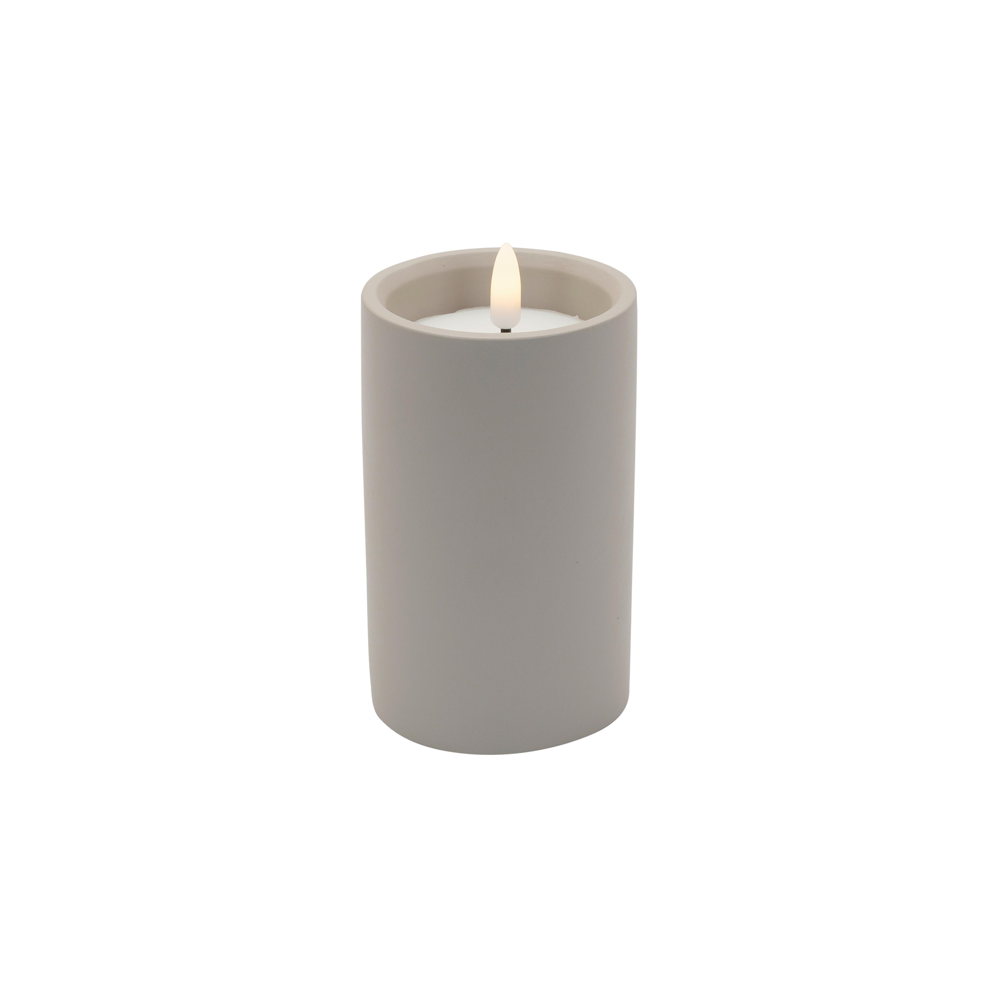 LED-Kerze Karen Greige max. 0,06 Watt - Greige, MODERN, Kunststoff/Paraffin (7,5/12,5cm) - Mömax