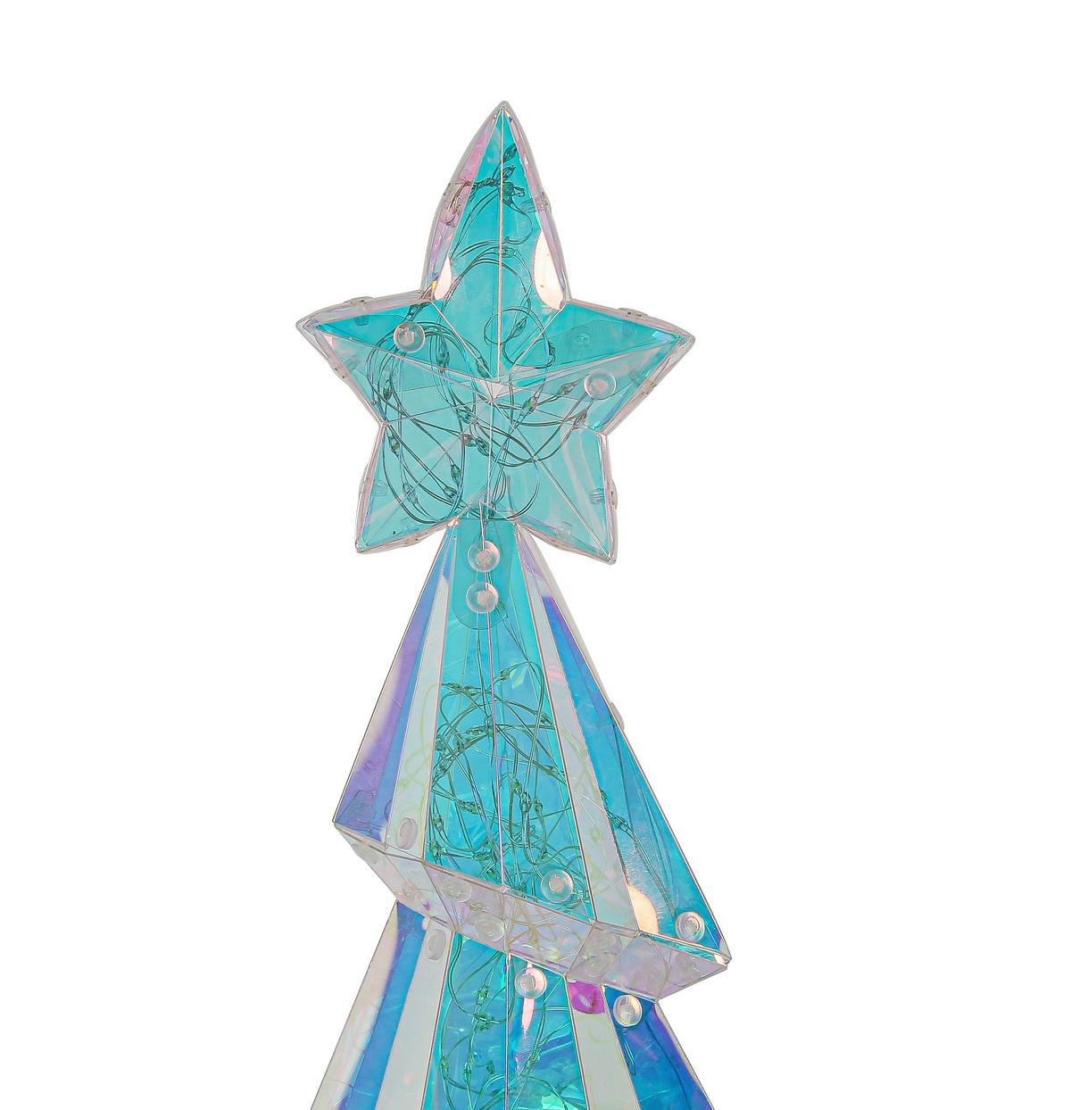 LED-Dekoleuchte Baumi Weiß/Transparent max. 6 Watt - Transparent/Weiß, MODERN, Kunststoff (44/17/17cm) - Mömax