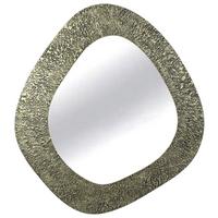 Ogledalo Ramya - zlatno-smeđa, Lifestyle, staklo/drvni materijal (71/79/3cm) - Premium Living