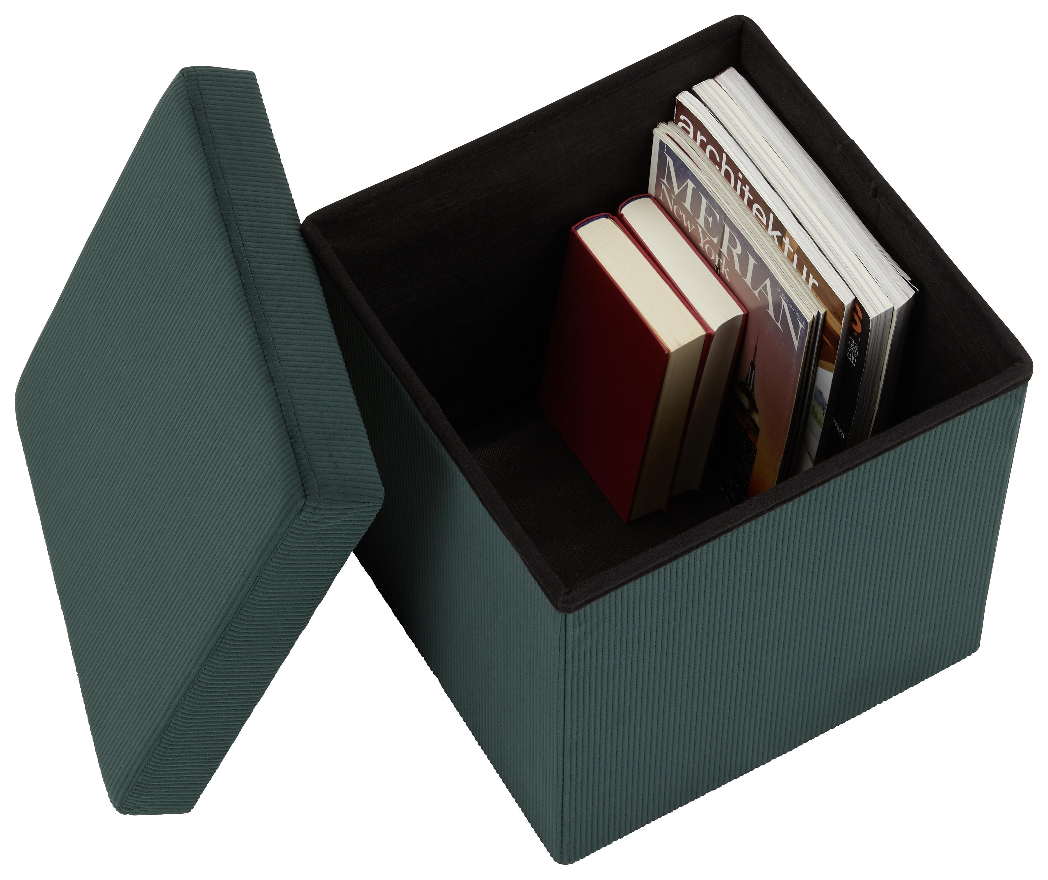 SITTLÅDA CORD -SB- - mörkgrön, textil (38/38/38cm) - Mömax