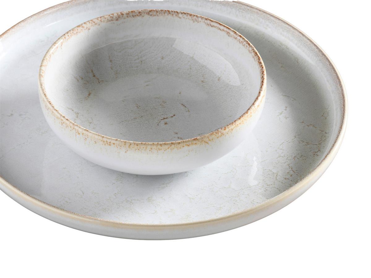 Jedilni Servis Vintage Offwhite, 12-Delni - sivobela, Basics, keramika - Creatable