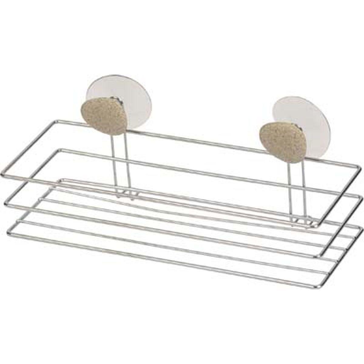 Etajeră pentru duș Jacob - argintiu, Basics, metal (9,5/15/28cm)