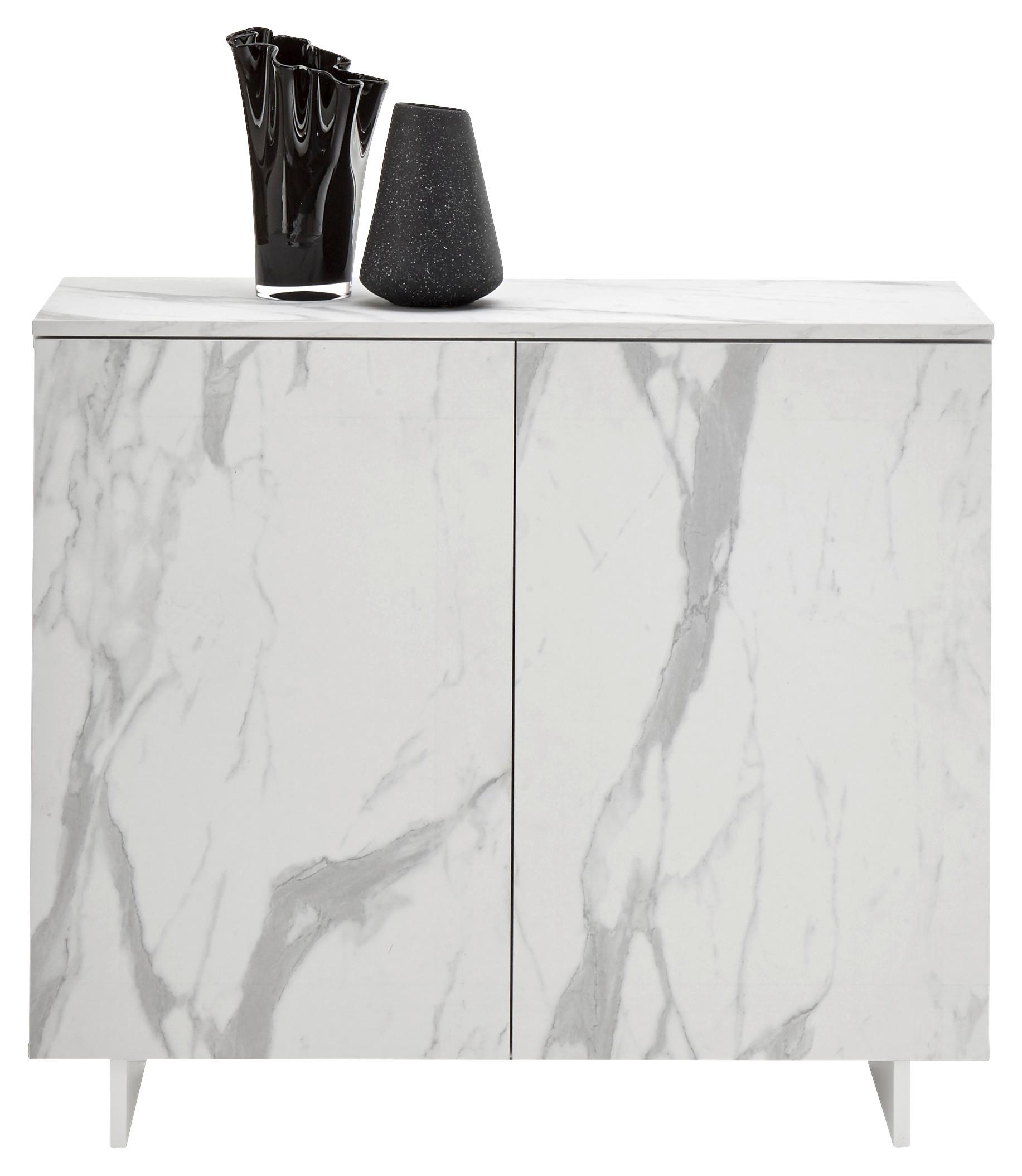 Komoda Dublin, Bela - bela, Design, leseni material (100/85/38cm) - Mömax