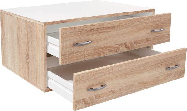 Schubladenbox Eiche 80x33x52cm - Eichefarben, KONVENTIONELL, Holzwerkstoff (80/33/52cm) - Modern Living