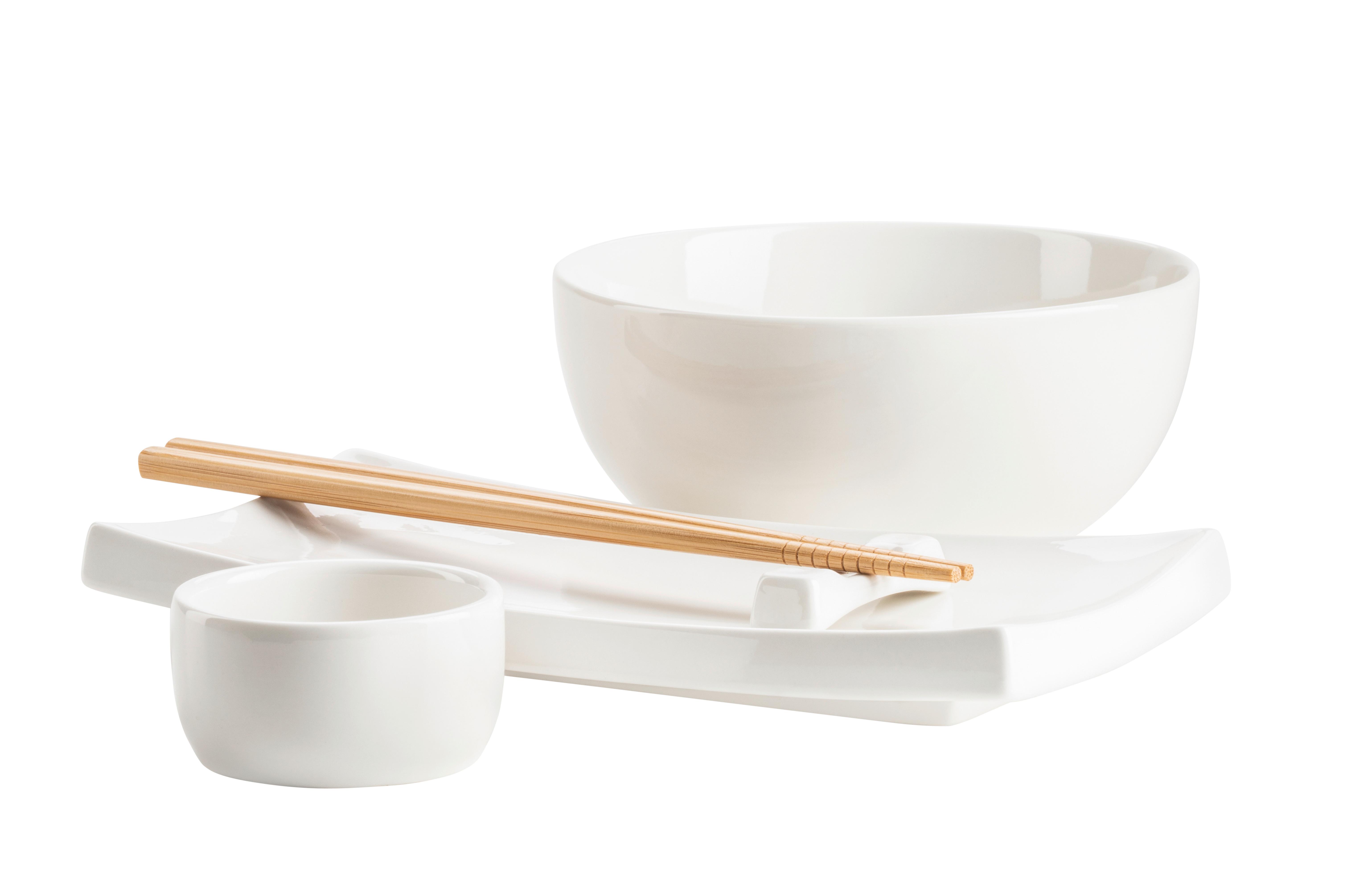 Chinesisches Tafelservice 935616 Chinesisches - Weiss, Basics, Keramik - Mäser
