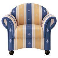 Relaxsessel Torello Blau Mikrofaser - Blau/Wengefarben, KONVENTIONELL, Holz/Textil (90/84/80cm) - Livetastic