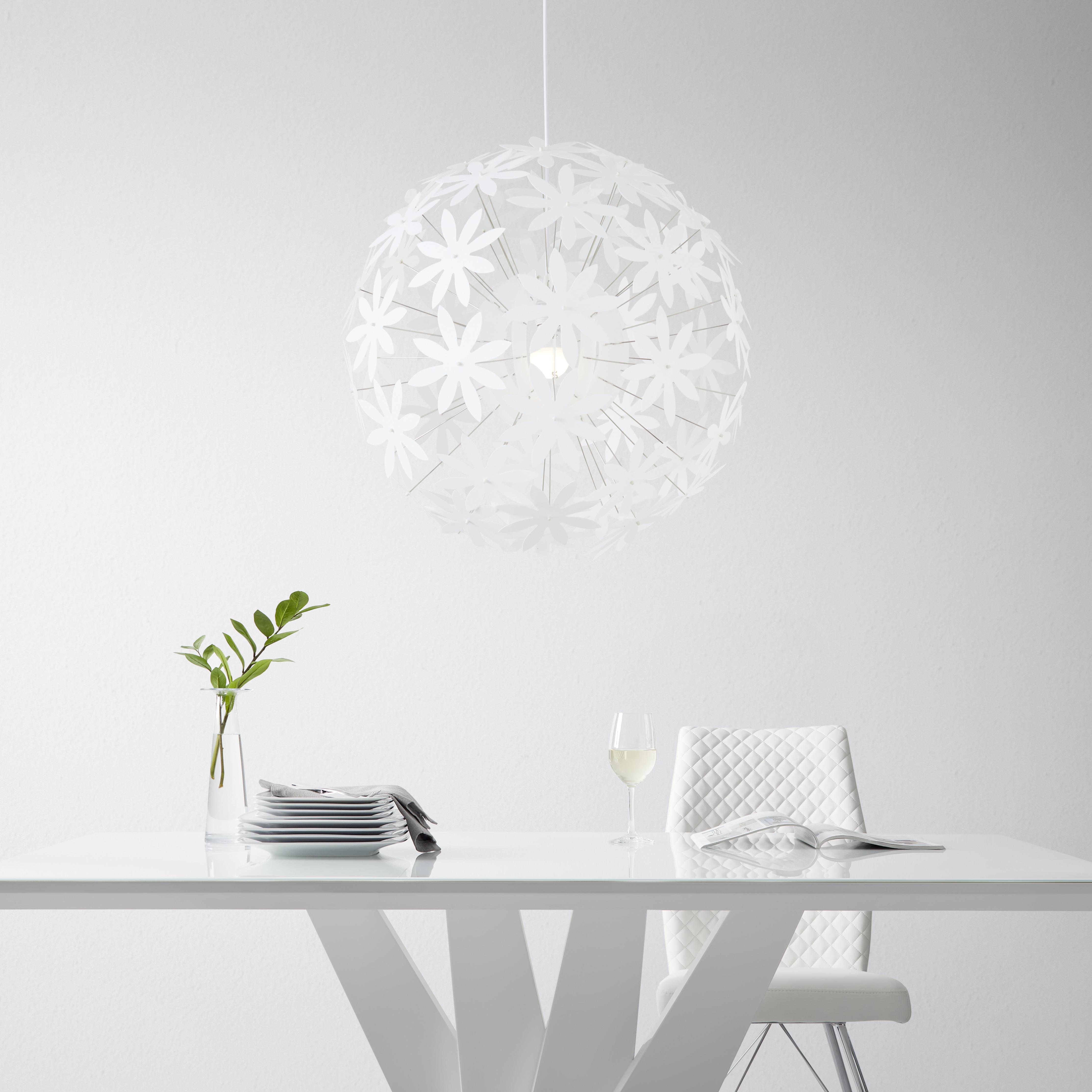 Lustră Begonia - alb, Lifestyle, plastic/metal (60/150cm) - Modern Living