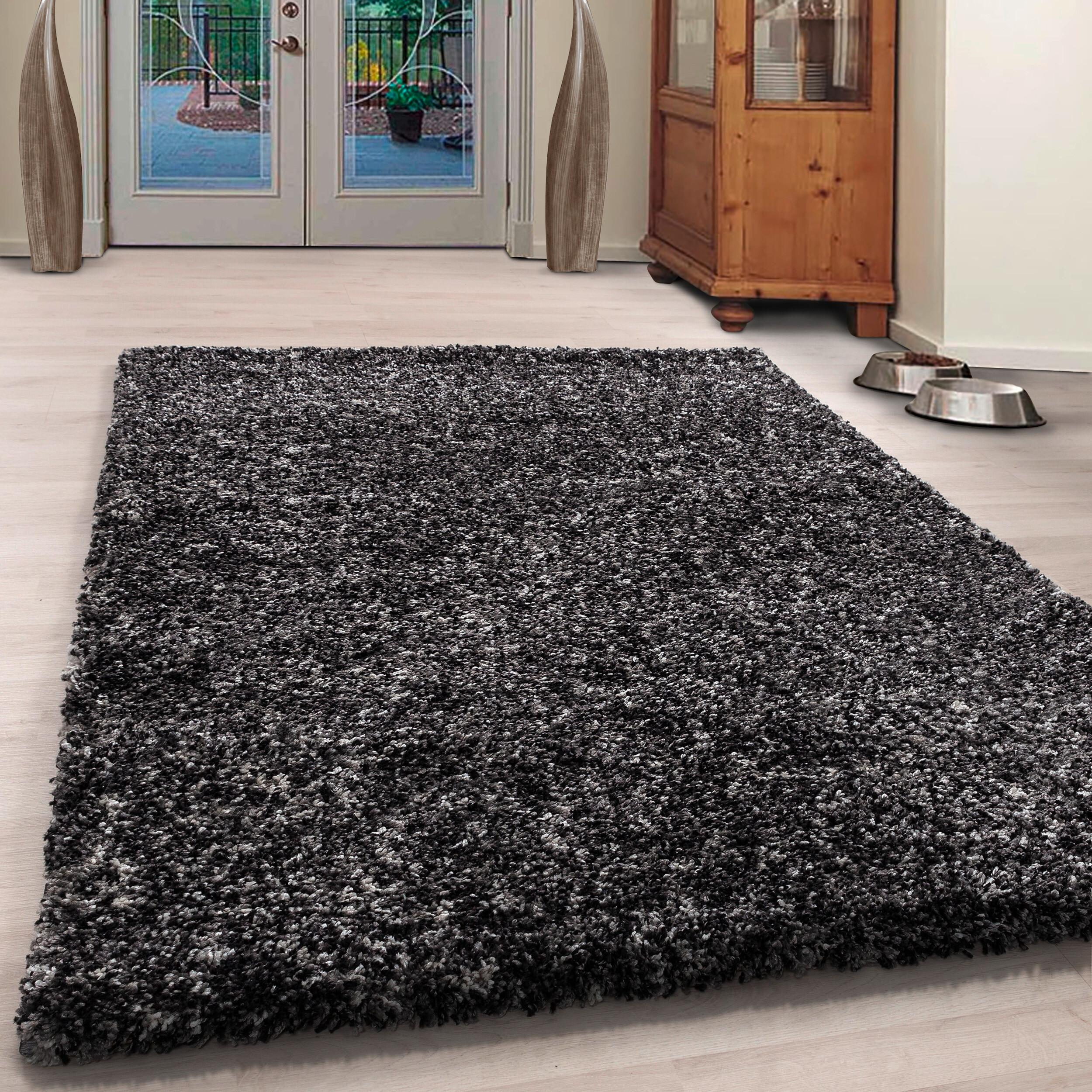 Hochflorteppich Enjoy Anthrazit ca. 280x370cm - Anthrazit, KONVENTIONELL, Textil (280/370cm) - Novel