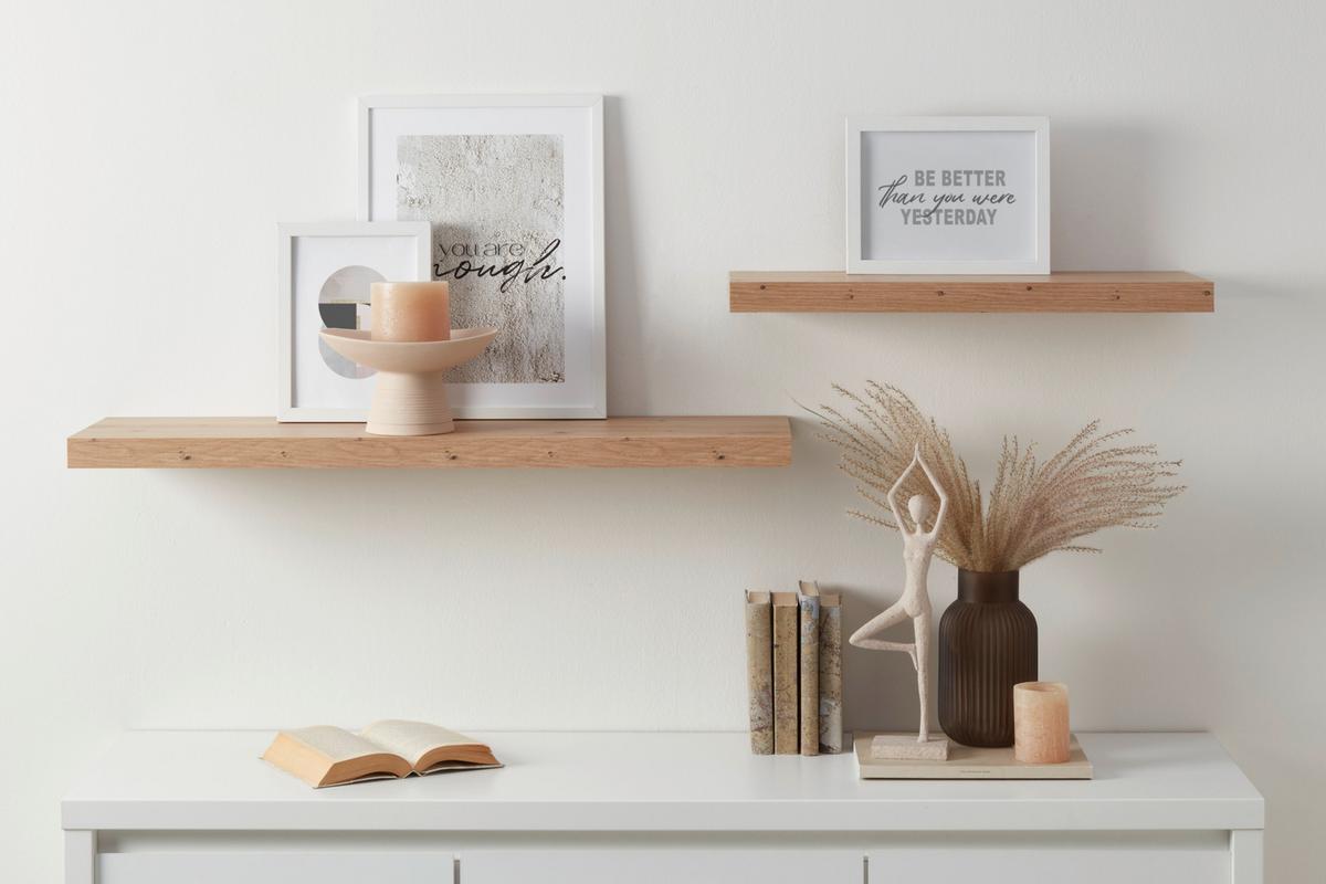 Wandboard Mister Office in Eichefarben - Eichefarben, MODERN, Holzwerkstoff (90/4/24cm) - Mömax