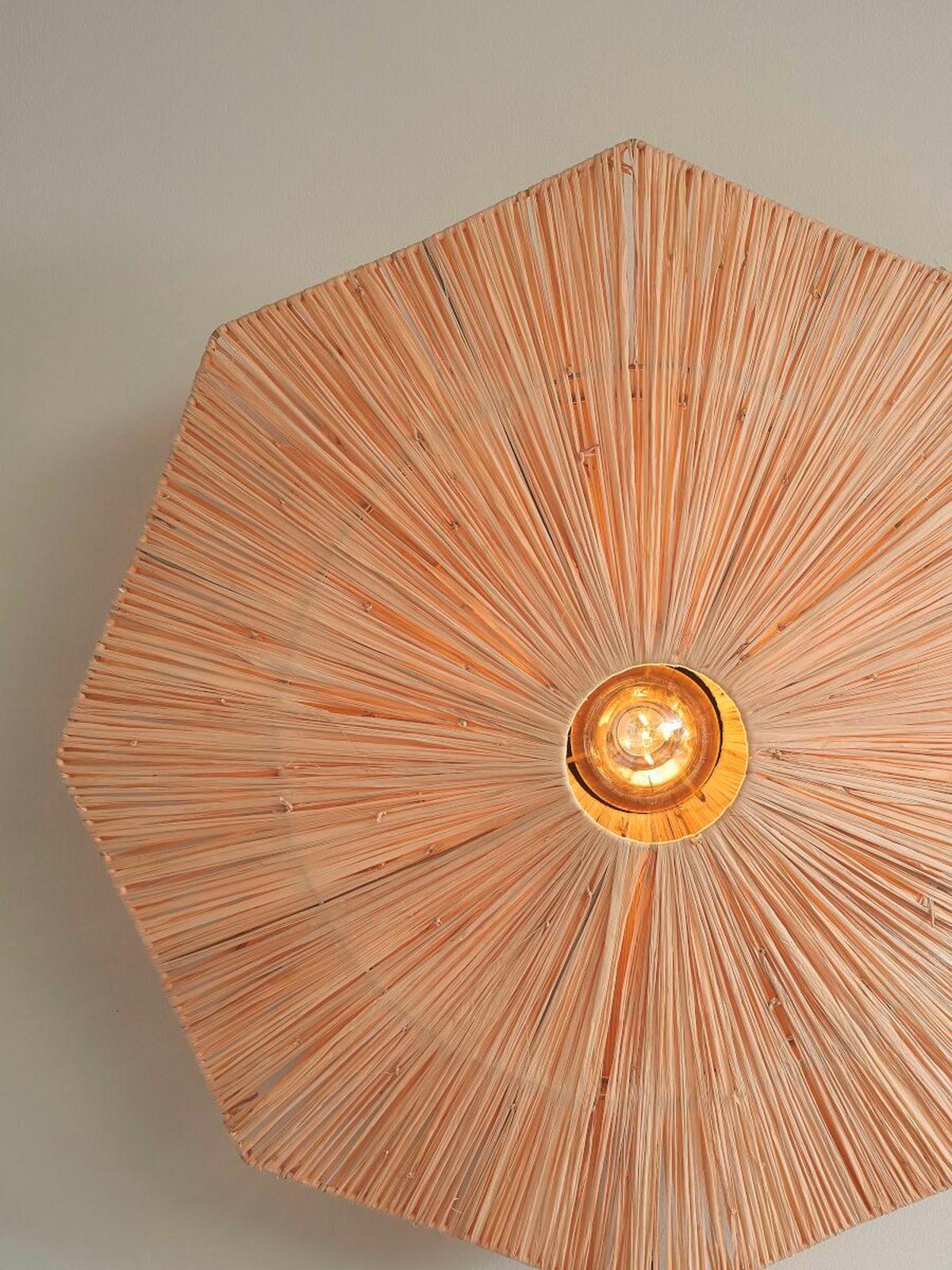 Mennyezeti Lámpa Panc031na - többszínű, Modern, természetes anyagok (65cm) - Good & Mojo