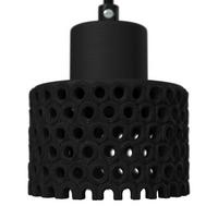 Hängeleuchte Lace Schwarz max. 40 Watt - Schwarz, MODERN, Keramik (12/167cm) - Bessagi Home