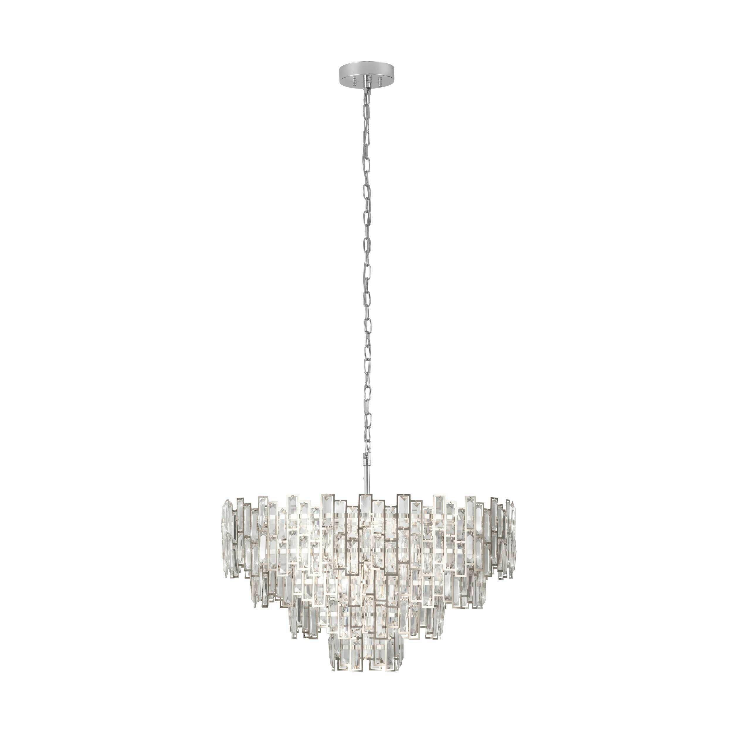 Hängeleuchte 39627_calmeilles 1 - Chromfarben, Konventionell, Glas/Metall (78/150cm) - Eglo