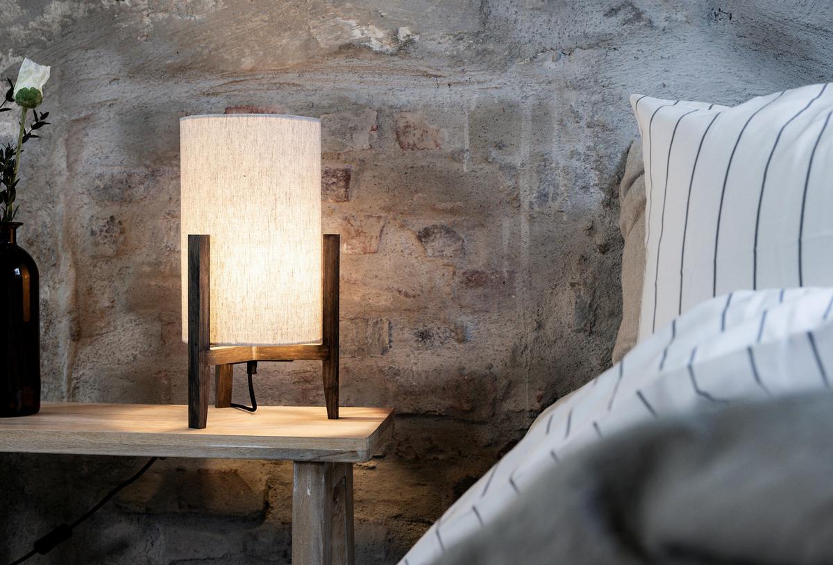 Tischleuchte Eruca max. 40 Watt - Beige, Basics (23/23/39cm) - Markslöjd