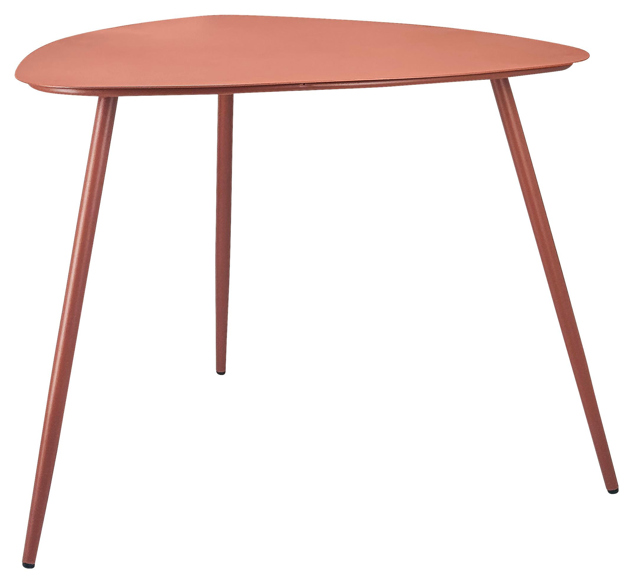 SOFFBORD FINE - orange, Modern, metall (57,5/56/45,5cm) - Mömax