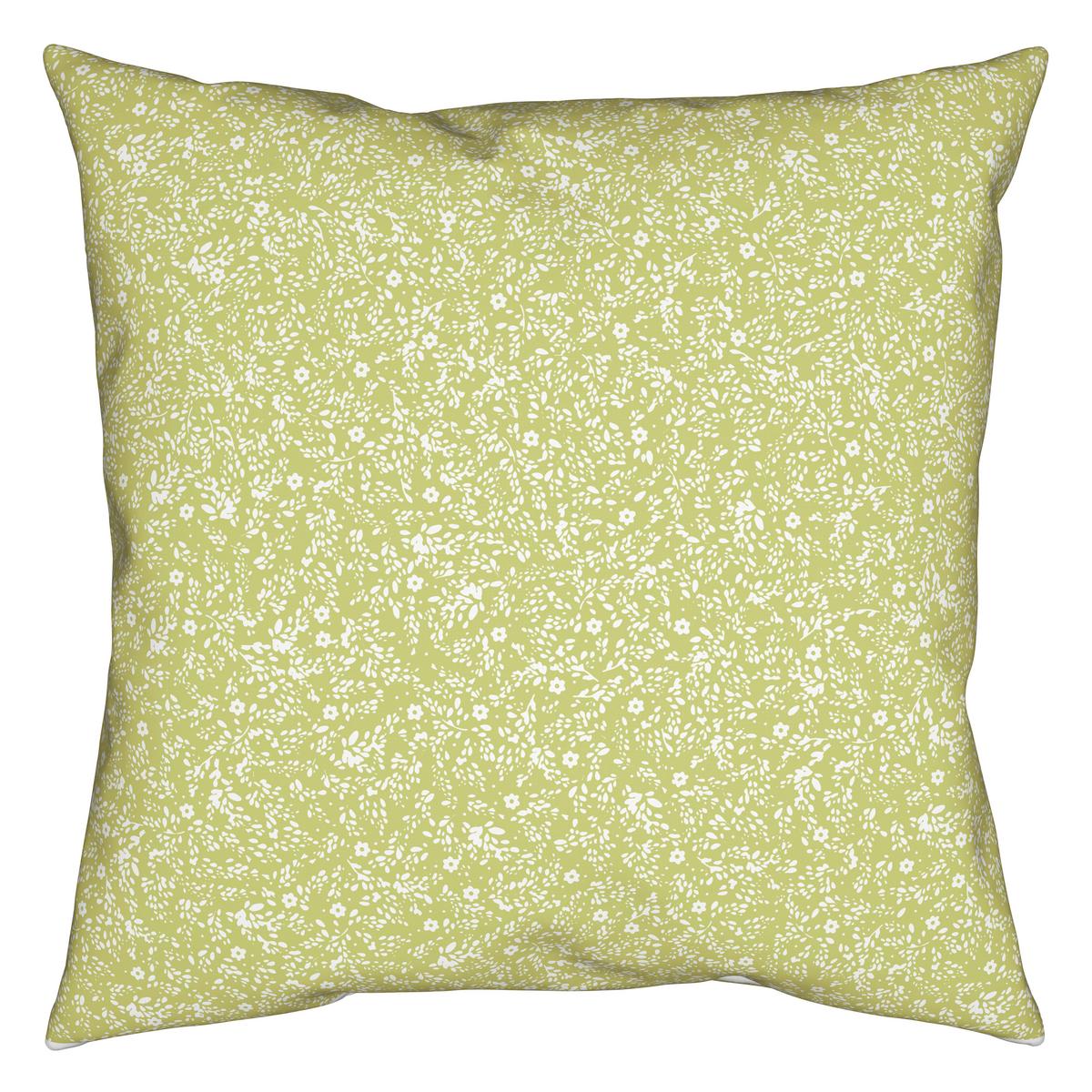 Bettwäsche Barn Flower in Grün/Weiss ca. 135x200cm - Weiß/Grün, KONVENTIONELL, Textil (135/200cm) - Modern Living