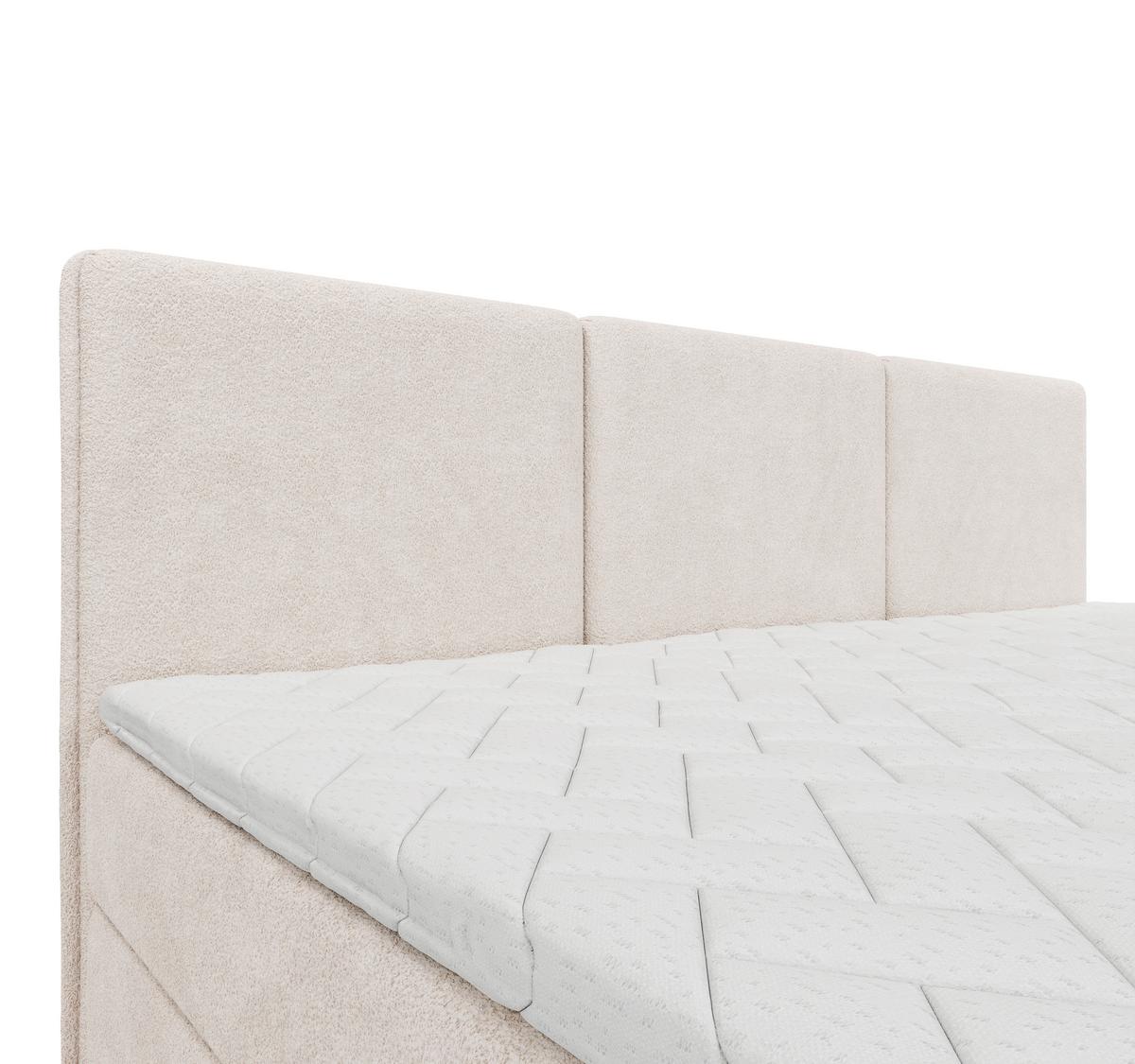 Familienbett Domino Combo II Creme ca. 270x200cm - Creme/Schwarz, MODERN, Holz/Holzwerkstoff (270/200cm) - MID.YOU