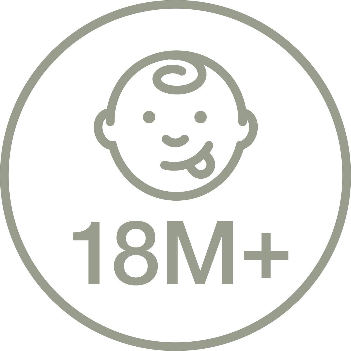 KONIK NA BIEGUNACH SNOWY - biały/jasnobrązowy, Basics, metal/drewno (74/30/64cm) - My Baby Lou