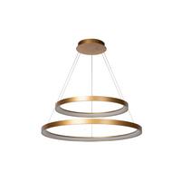 LAMPA ZWIESZANA LED 46403/92/02 VIDAL - kolor mosiężny, Design, tworzywo sztuczne (78/78/200cm) - Lucide