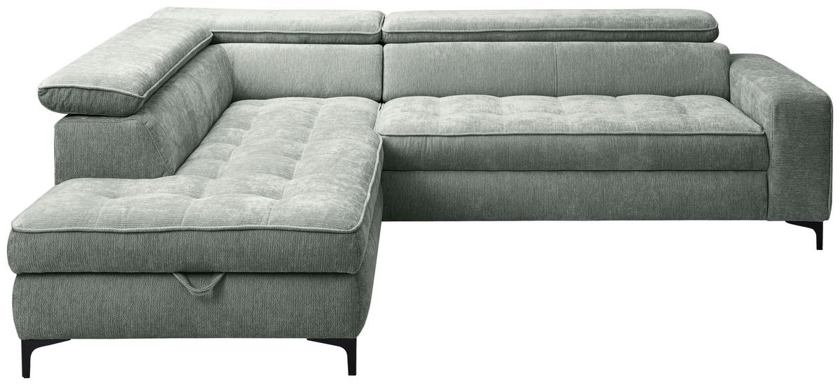 Kutna Garnitura Talia - boje mente/crna, Basics, tekstil/metal (203/70-90/251cm) - Modern Living