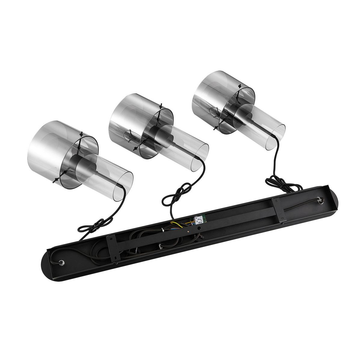 LAMPA WISZĄCA EOS *DK* - ciemnoszary, Design, metal/szkło (97/18/150cm) - Dieter Knoll