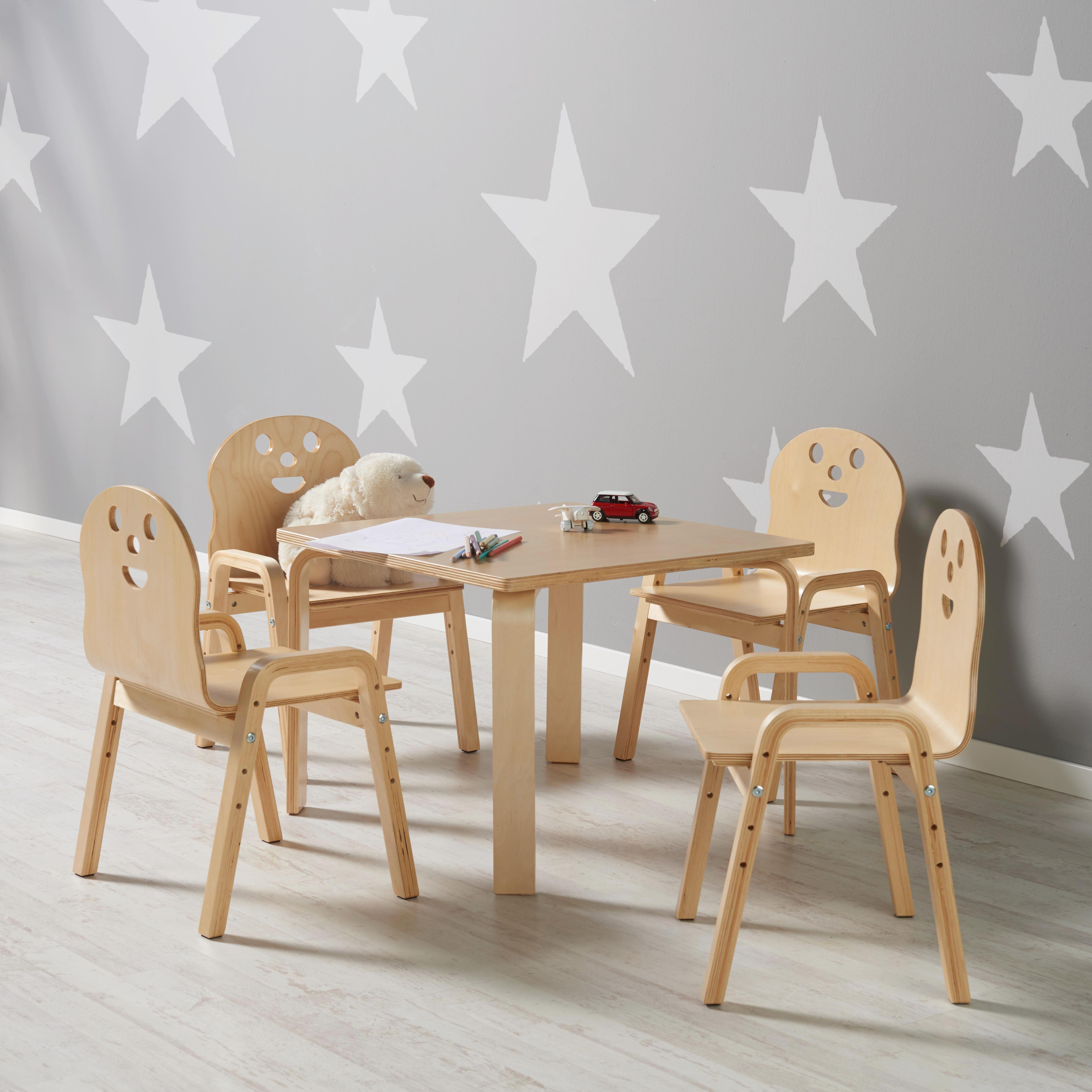 KINDERTISCH in Birkefarben 'Sunny' - Birkefarben, MODERN, Holz (60/45/60cm) - Bessagi Kids
