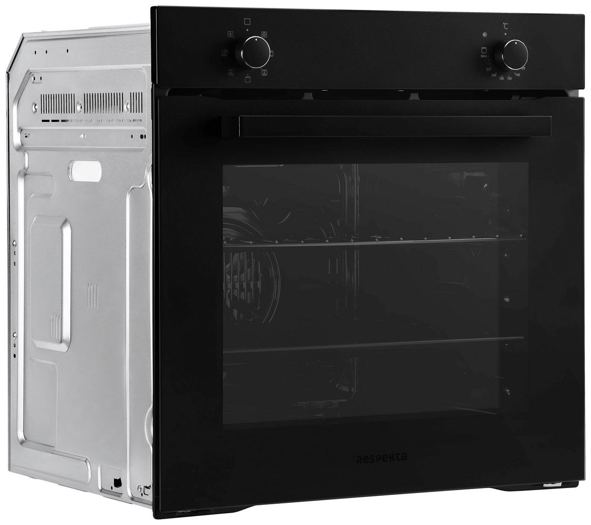 Set S Štedilnikom Aset121m5500 - črna, Basics, kovina/steklo (59,5/64,5/52,1cm) - Respekta