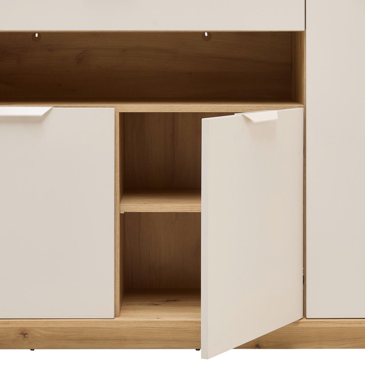 Sideboard Jake Eiche Artisan/Kaschmir - Kaschmir/Eiche Artisan, MODERN, Holzwerkstoff/Kunststoff (153/92/38cm) - Mömax