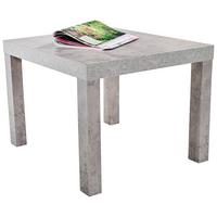 Klubska Mizica Nora, Siva - siva, Moderno, umetna masa/leseni material (55/42/55cm) - Mömax