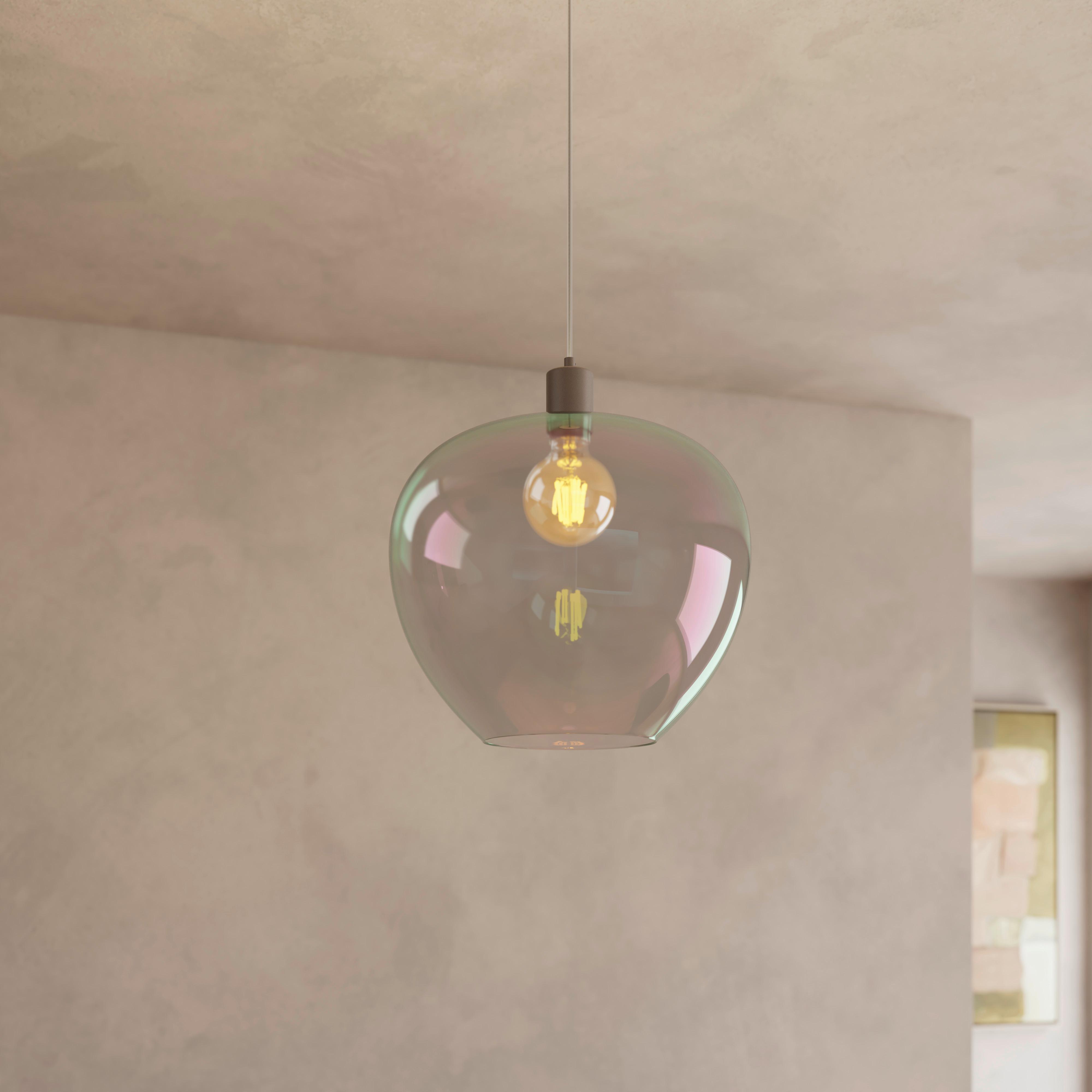 HÄNGLAMPA RENI - champagne/multicolor, Modern, metall/glas (40/120cm)