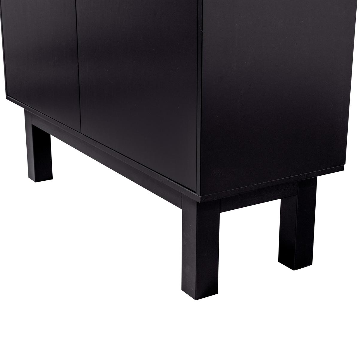 Buffet Finca Schwarz - Schwarz, Design, Holz (110/170/40cm) - Livetastic