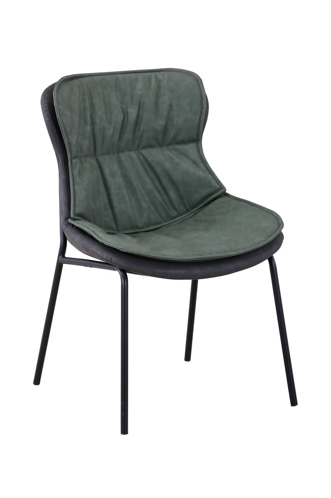 STUHL BRADY 200 - Dunkelgrau/Schwarz, Design, Textil/Metall (54/84/64cm) - Kayoom