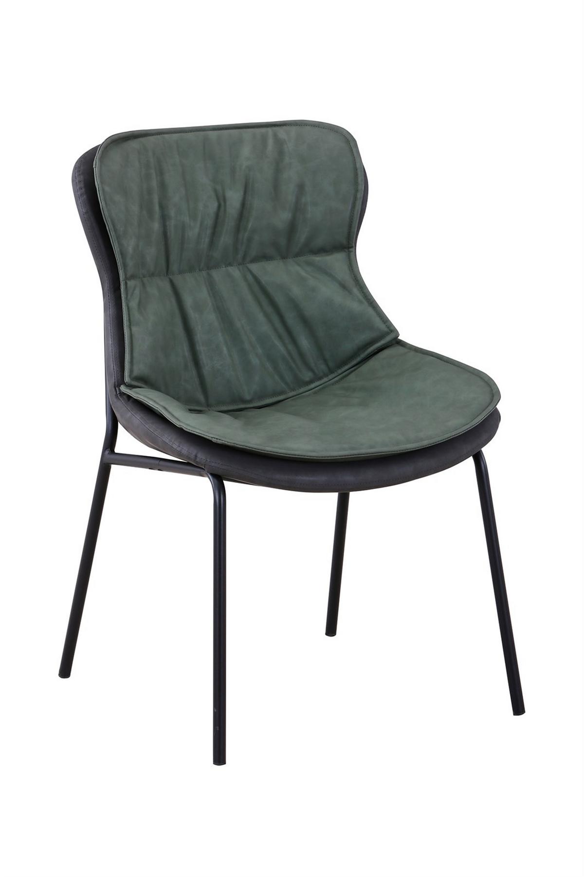 STUHL BRADY 200 - Dunkelgrau/Schwarz, Design, Textil/Metall (54/84/64cm) - Kayoom