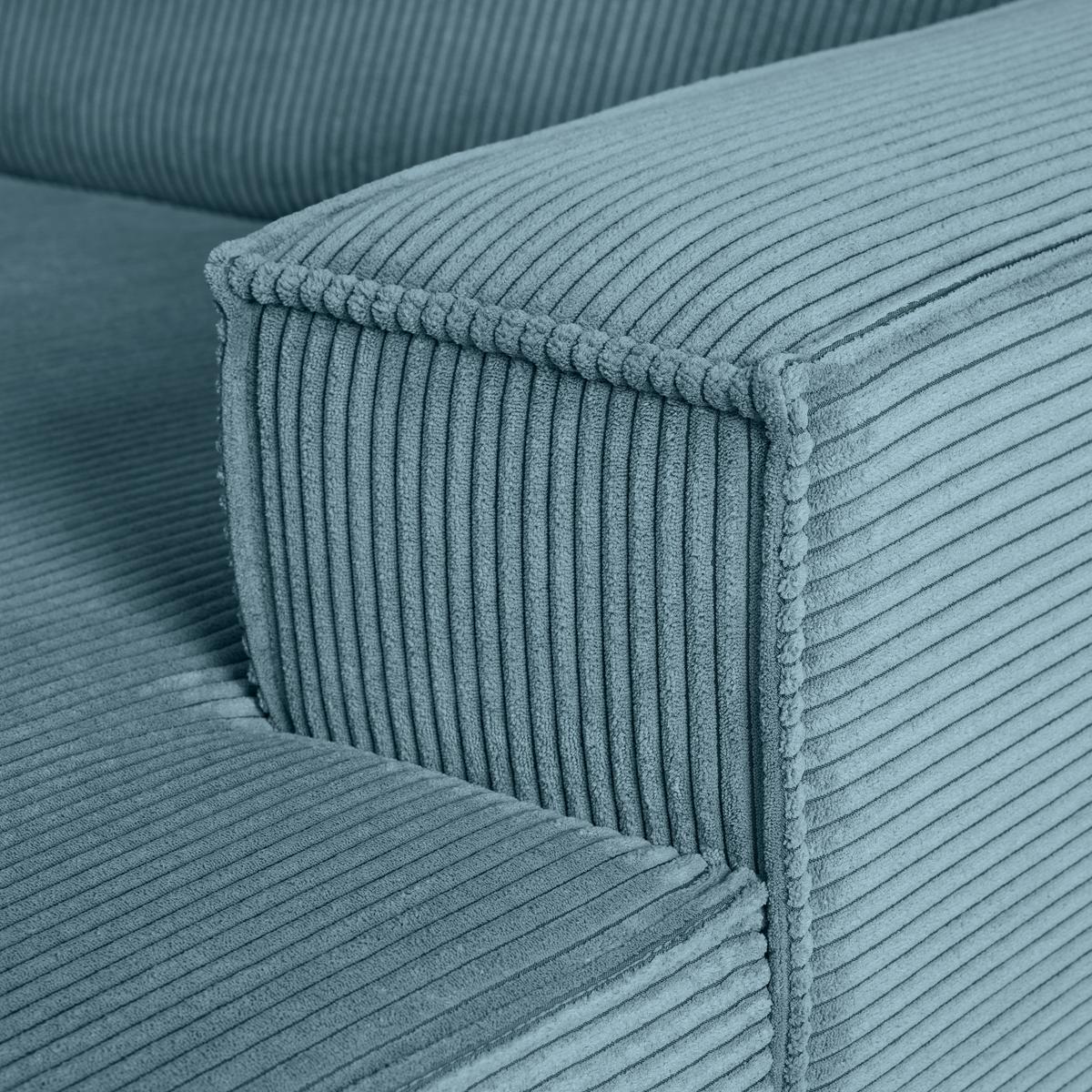 Wohnlandschaft Loft in Türkis - Türkis/Schwarz, MODERN, Kunststoff/Textil (265/75/172cm) - Mömax