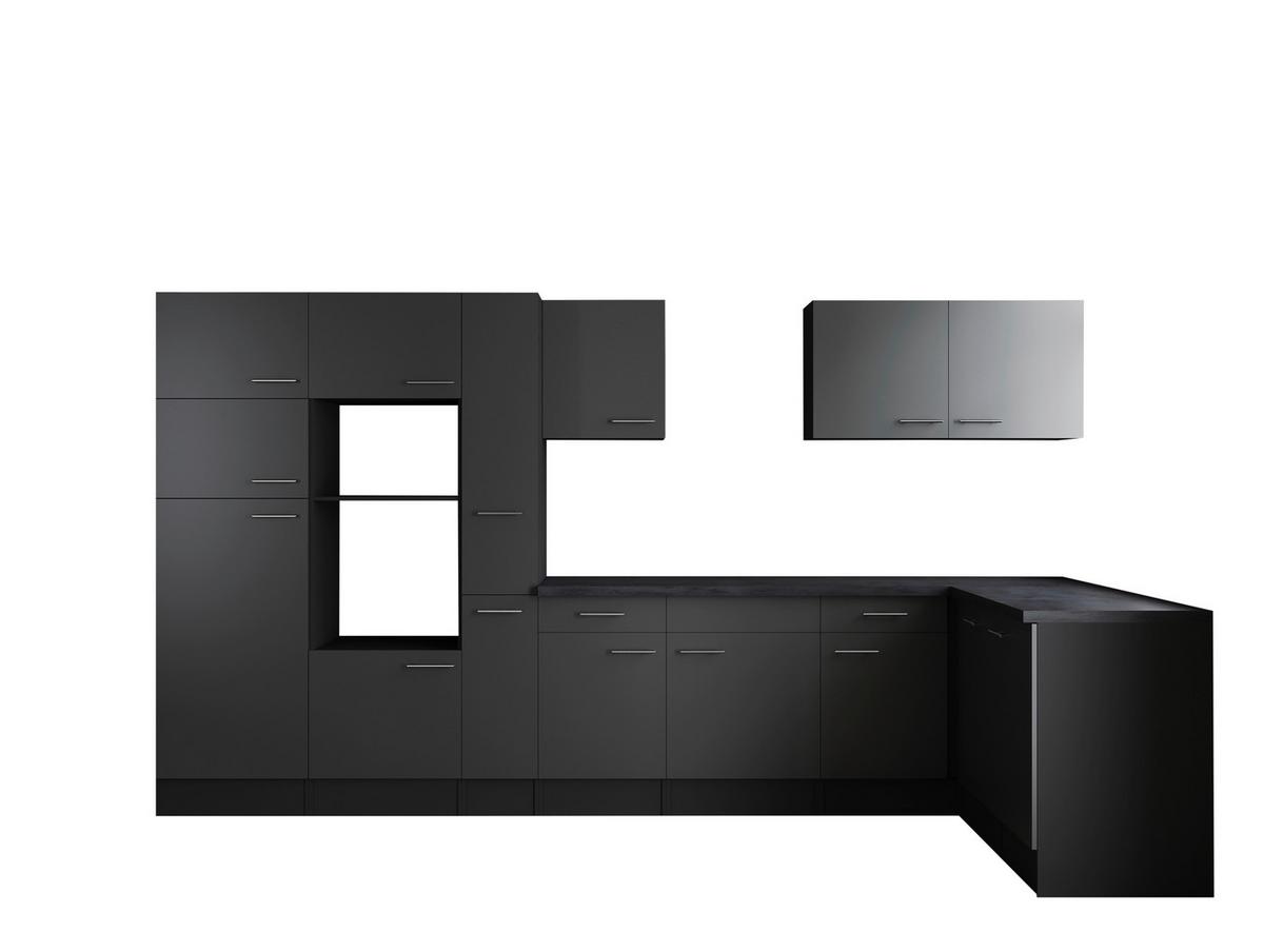 Kotna Kuhinja Brez Aparatov Oliver, 370x172cm - srebrne barve/siva, Design, kovina/leseni material (370/172cm) - Respekta