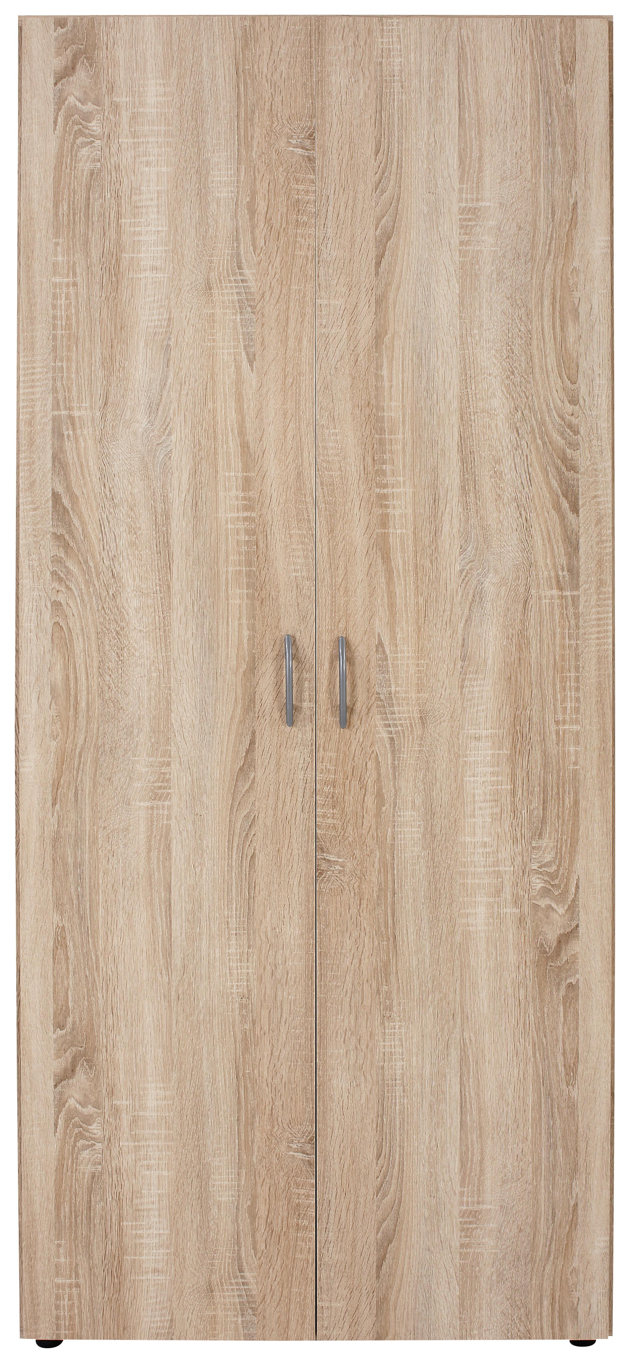 Dulap de haine "Based" - culoare lemn stejar, Konventionell, material pe bază de lemn (81/177/52cm)