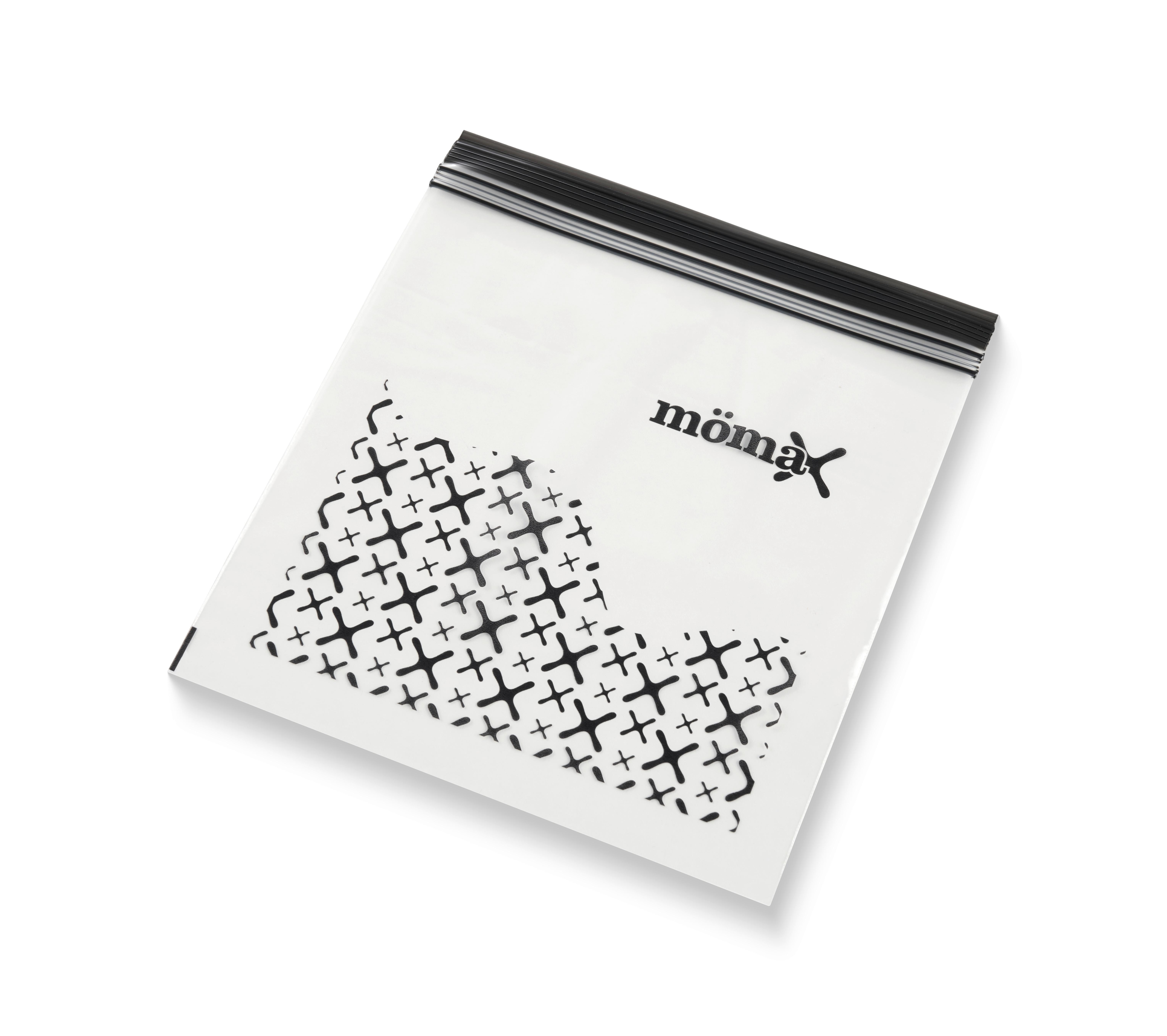 Pungă alimentară 25/1 cca. 1L Michi - străveziu/negru, Konventionell, plastic (18/18cm) - Mömax