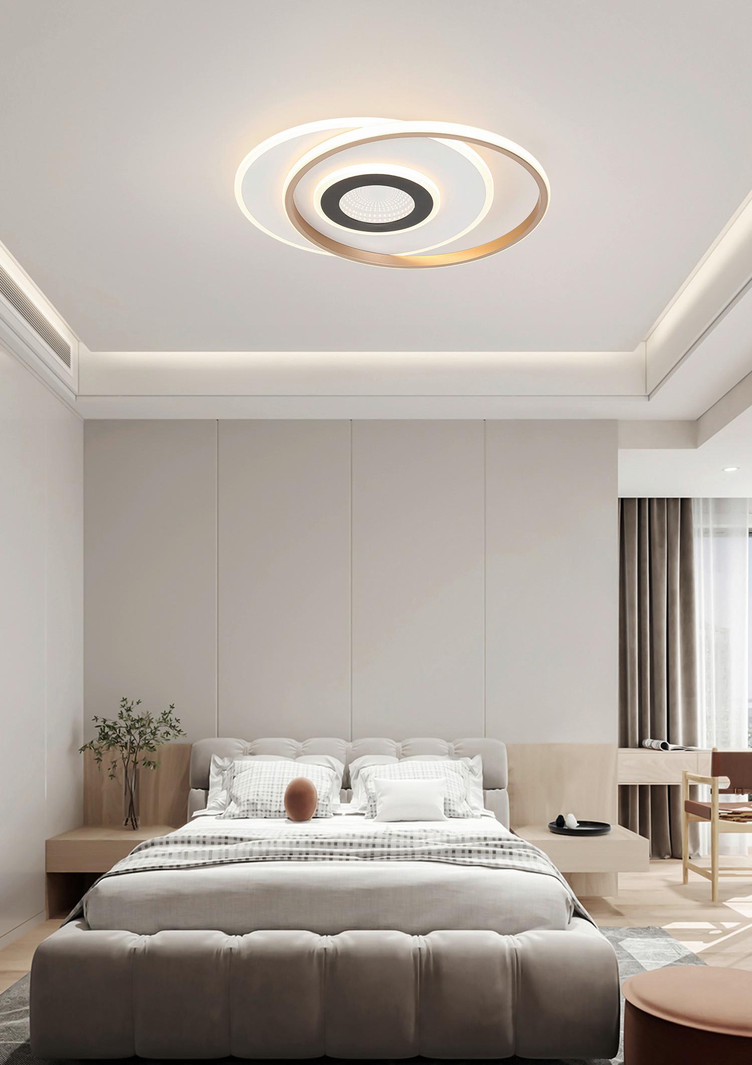 LED-TAKLAMPA KITKOL - vit/cappuccino, Modern, metall/plast (48/40/6cm) - Mömax