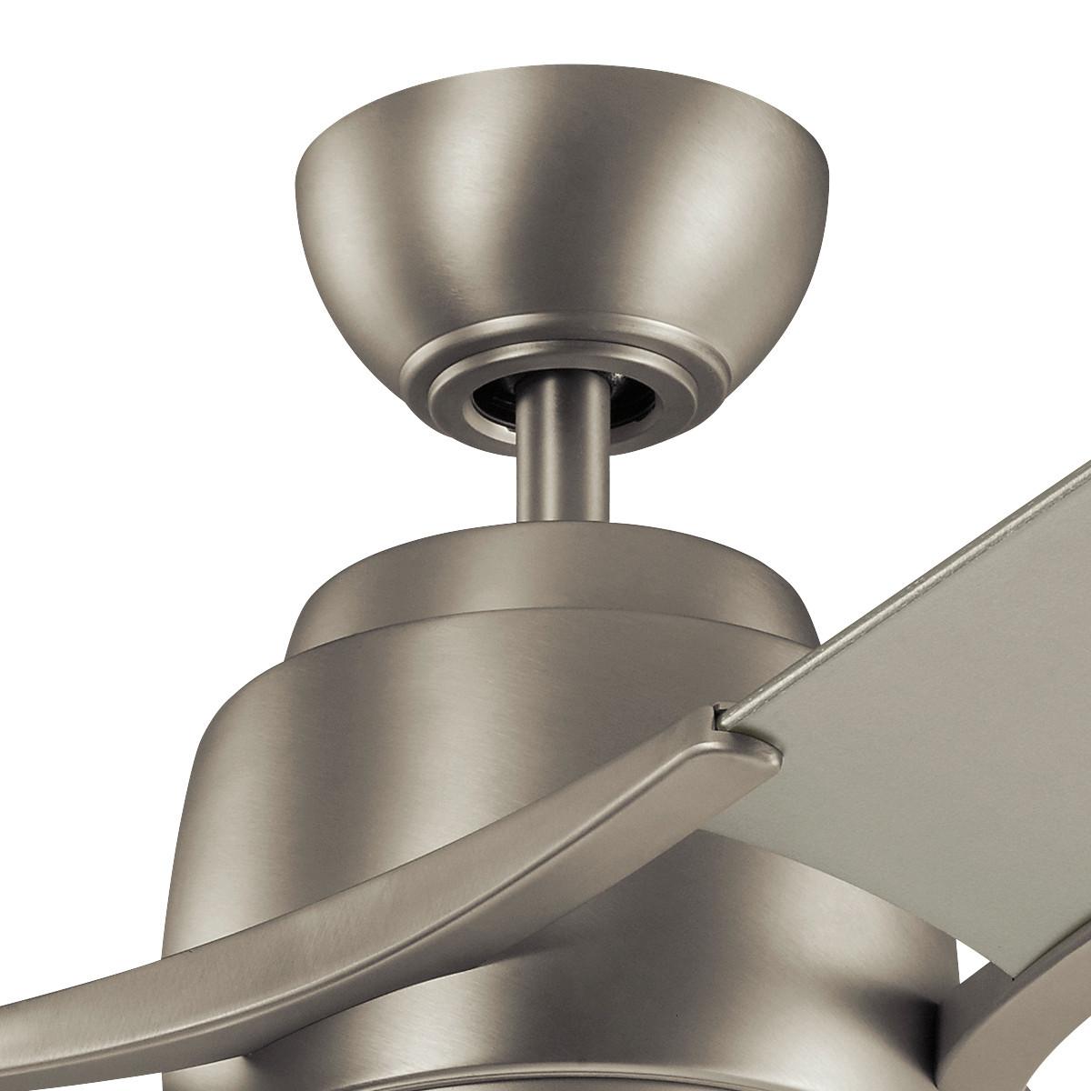 Stropni Ventilator Zeus Srebrna Boja - srebrne boje/boje nikla, Design, drvo/metal (152/46cm)