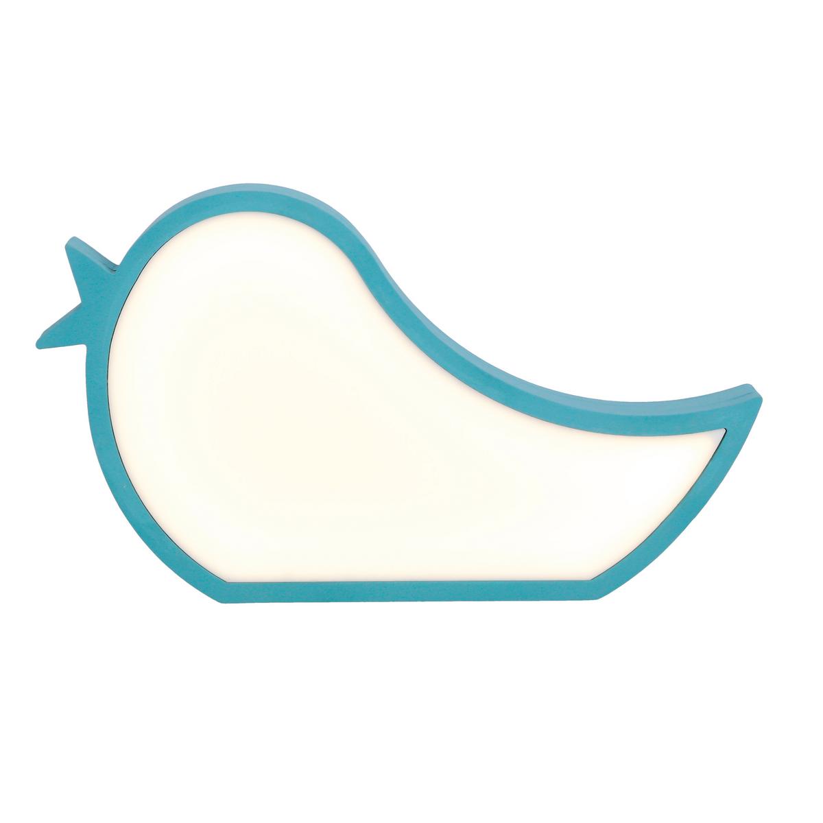 Dječja Stolna Svjetiljka Bird - svijetlo plava, Basics, drvni materijal/plastika (33.5/3.5/19.5cm)