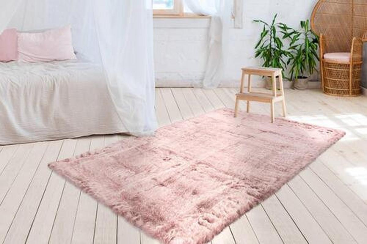 Hochflorteppich Tender - Rosa, Design, Textil (160/230cm) - Kayoom