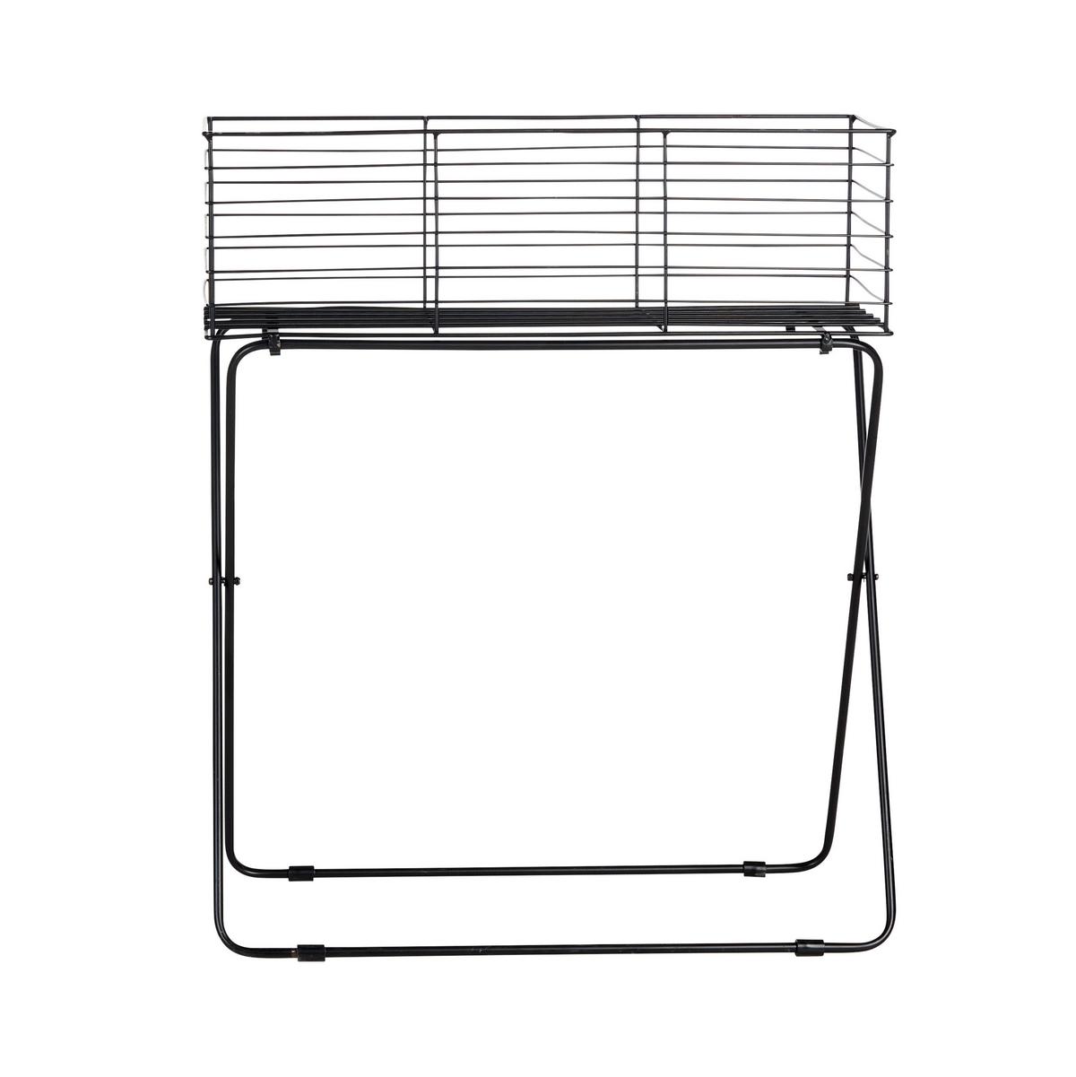 Lonček Za Cvetlice Black Times I -Paz- - črna, Basics, kovina (60/72/30cm) - Modern Living