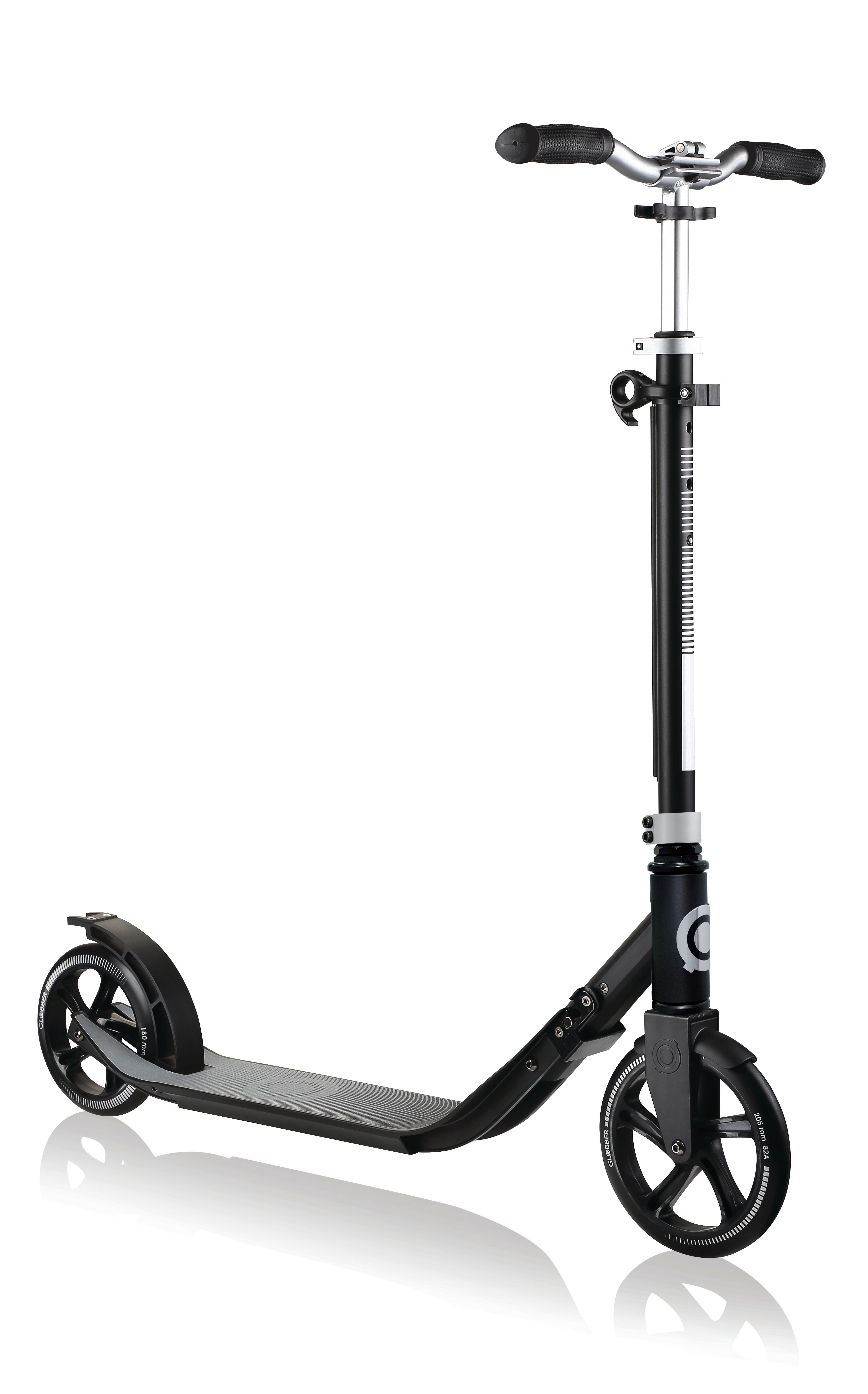 Scooter GL One aus Aluminium - Schwarz/Grau, Basics, Metall (49/111/96cm) - GLOBBER