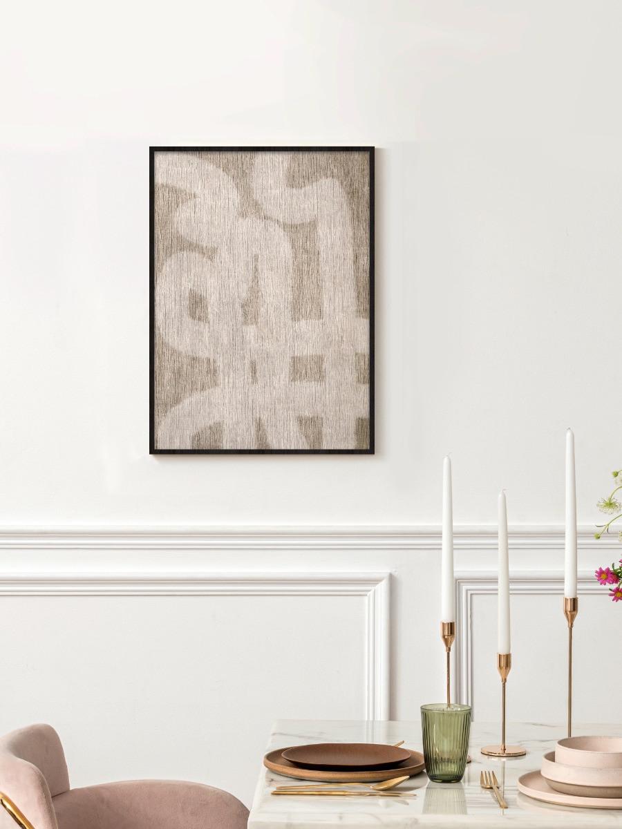 BILD CA-ART-CRAFTS-064-30X40-FRX - Beige/Schwarz, Basics, Holz/Kunststoff (30/40/10cm)