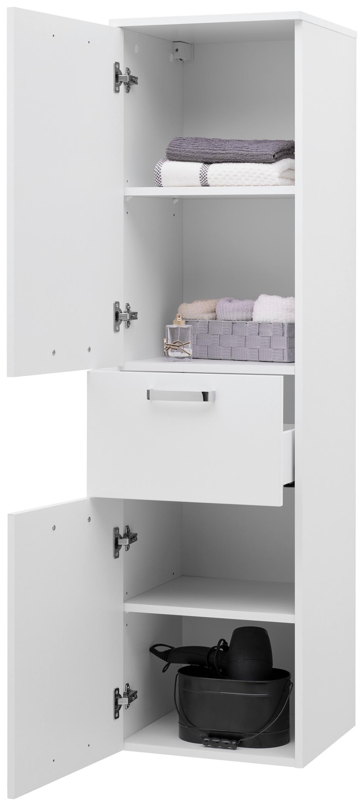 Dulap înalt Fresh - alb, Konventionell, material pe bază de lemn (40/147/38,5cm) - Ondega