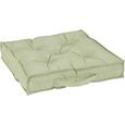 Boxkissen Nora in Hellgrün ca. 40x40x7cm - Hellgrün, MODERN, Textil (40/40/7cm) - MÖMAX modern living