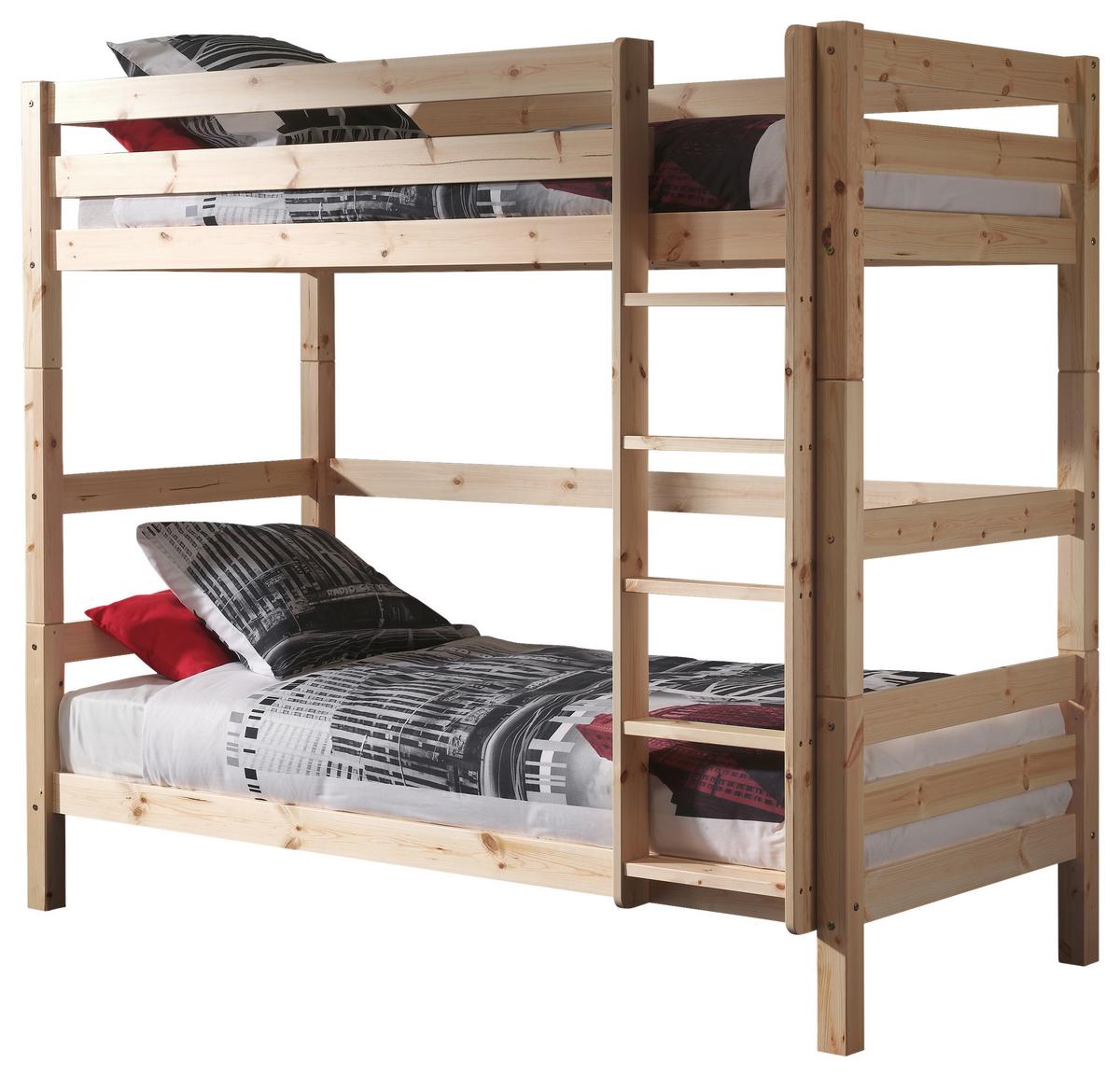 Etagenbett Pino Kieferfarben ca. 90x200cm - Kieferfarben, MODERN, Holz (90/200cm) - MID.YOU