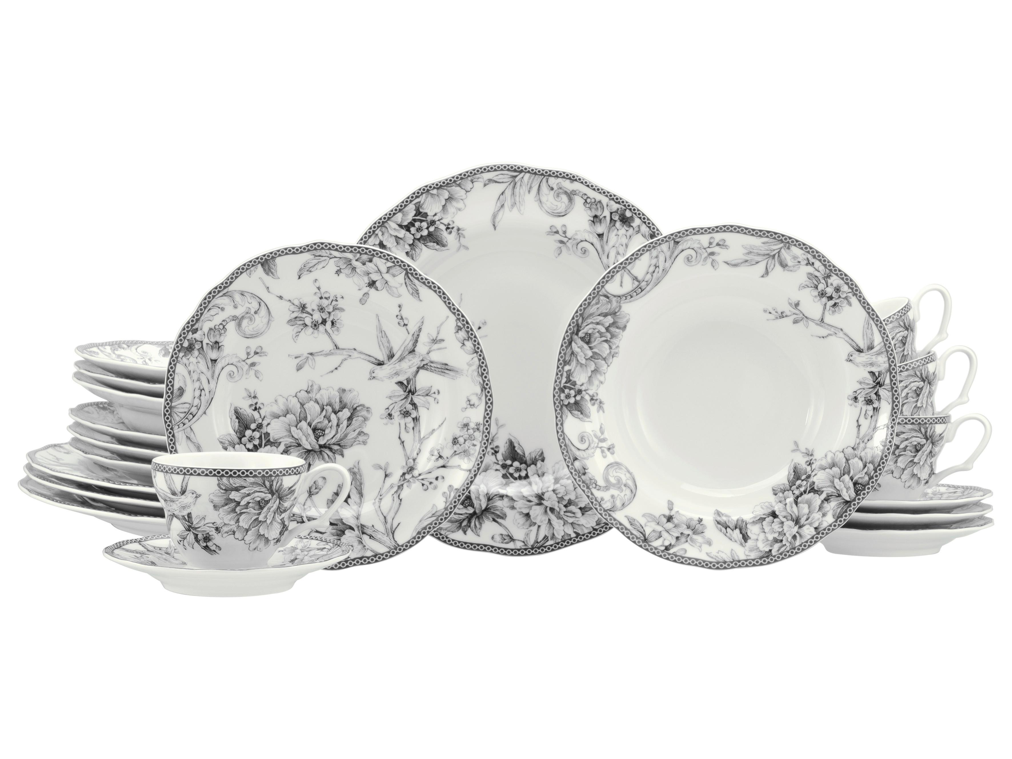 Servis Adelaide 20/1 - bijela/siva, Basics, keramika - Creatable