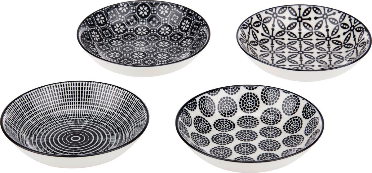 Tál Shiva - fekete/fehér, Lifestyle, kerámia (9,5/2cm) - Modern Living